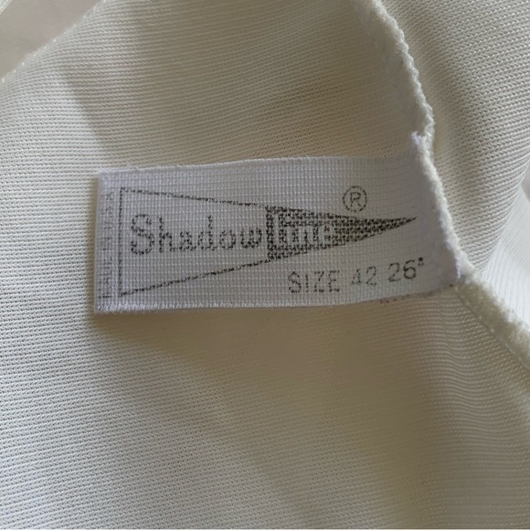 Vintage Shadowline Women’s Slip Dress Nightgown Lace Trim Size 42 Made in USA - Picture 4 of 11